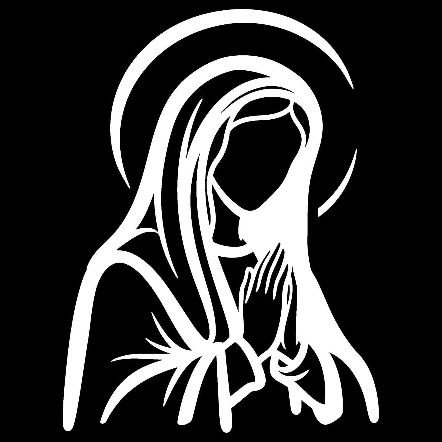 Adesivo Decorativo Nossa Senhora - Paz e Proteção para Seu Lar, Carro e Notebook | Vários Tamanhos