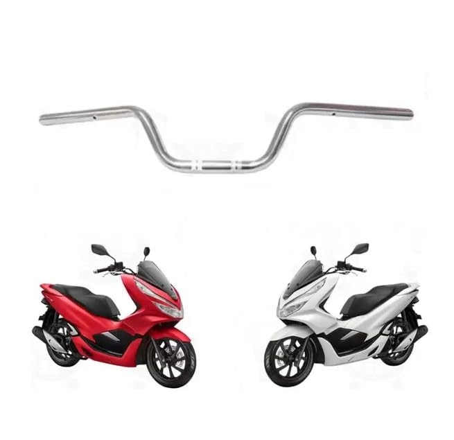 Guidão Cromado Honda PCX 2013-2023: Estilo e Performance com Rosca para Peso