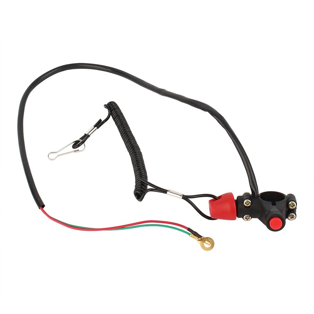 Interruptor de Parada de Motor Universal para Motos e Quadriciclos - Segurança e Controle Essencial
