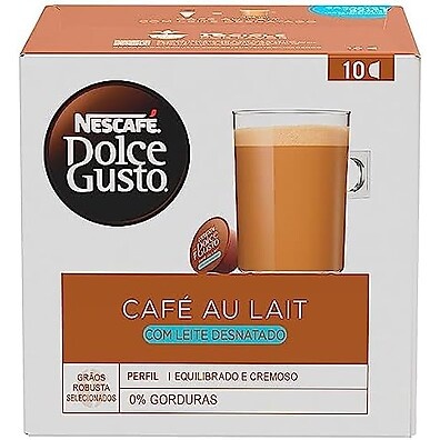 Café Au Lait Dolce Gusto: Cremoso e Delicioso 10 Cápsulas