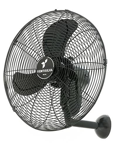 Ventilador de Parede Ventisilva 50cm Venti50P Preto – Controle Remoto e Design Moderno