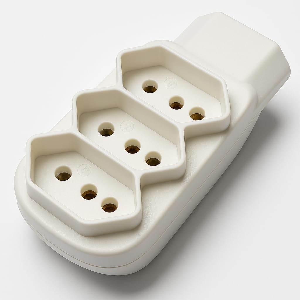 Adaptador Benjamim 3 Entradas 10A Bivolt V&DDigital - Mais Conexões com Segurança e Praticidade