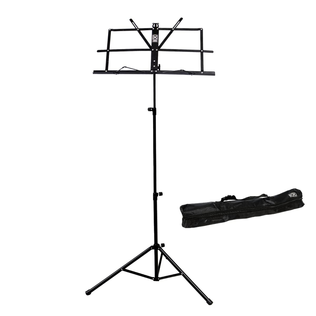 Estante de Partitura com Suporte e Bolsa - Cavalete de Ferro Ibox para Músicos