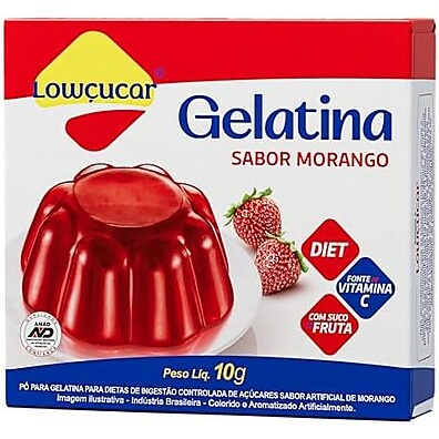 Gelatina Zero Morango Lowcucar: Sabor Delicioso e Leve