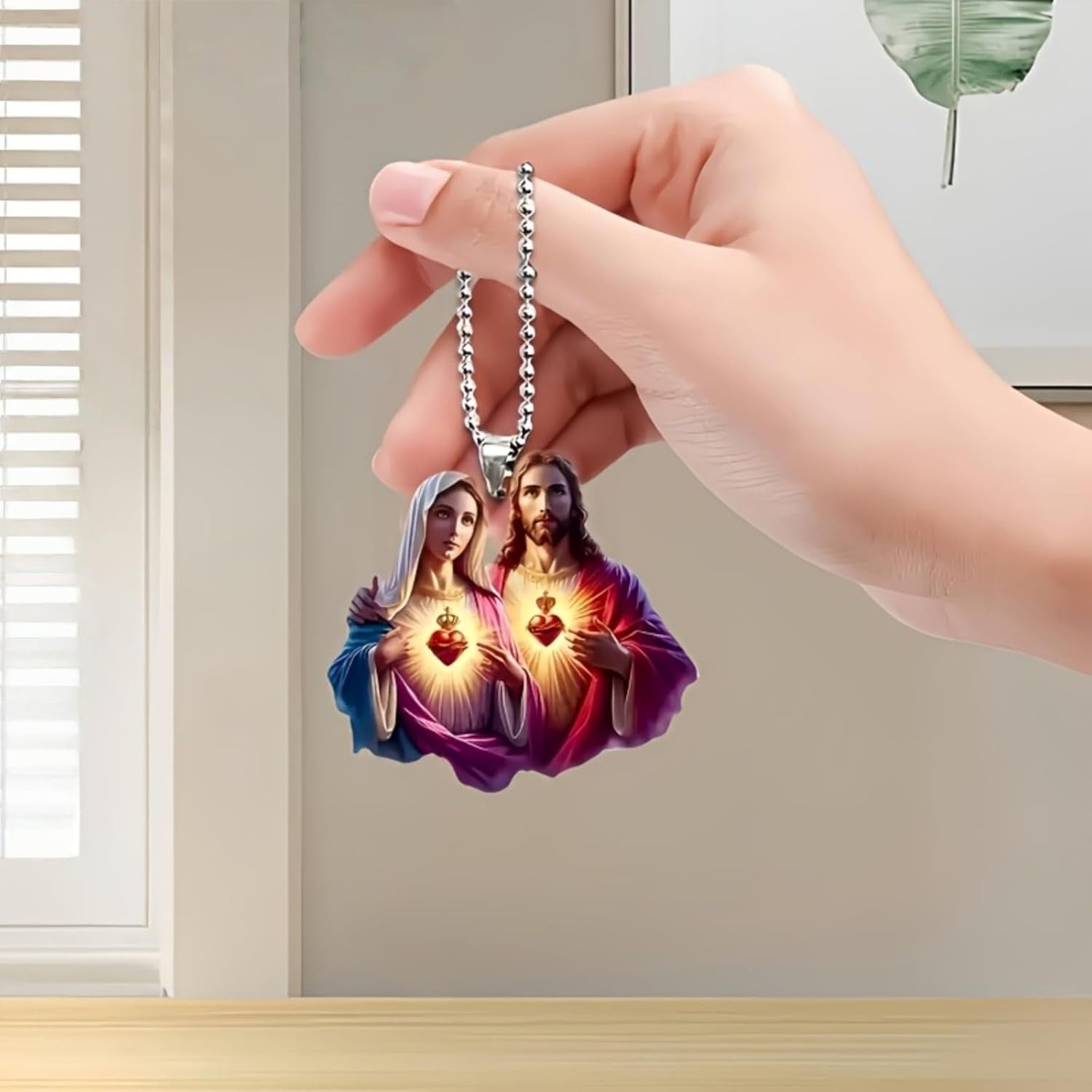 Enfeite Jesus Acrílico: Carro, Mochila, Chaveiro e Decoração Natalina | Presente Religioso e Criativo