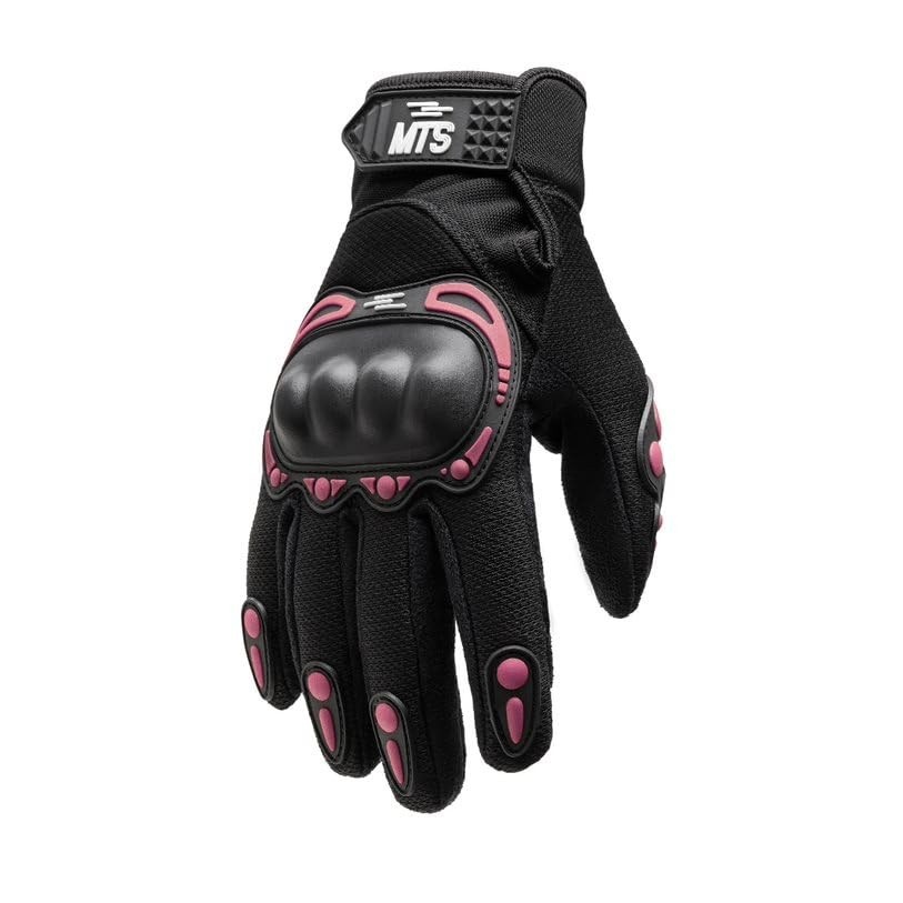 Luva Motoboy Rosa com Proteção de Impacto e Grip Firme | Segurança e Conforto