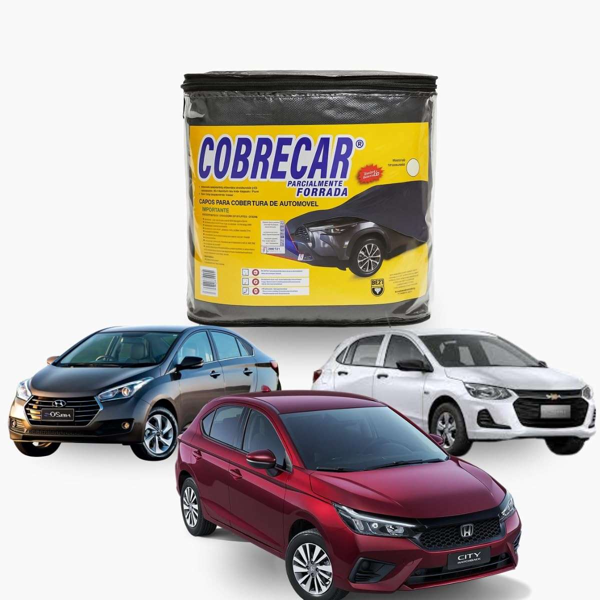 Capa de Carro M Impermeável Forrada Anti-UV - Proteção Total para Onix e Honda City