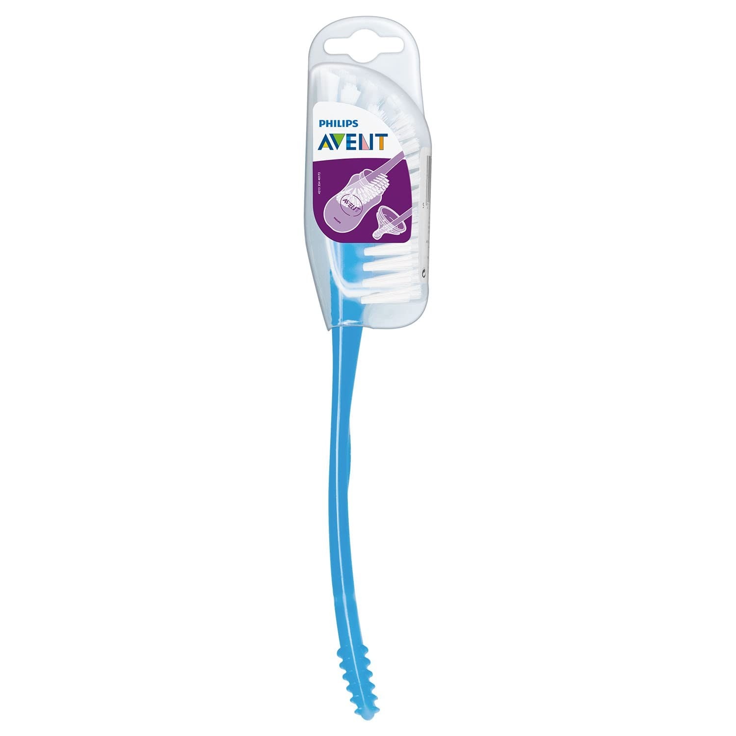 Escova de Limpeza para Mamadeiras e Bicos Philips Avent 145/06 - Design Curvado e Cerdas Macias