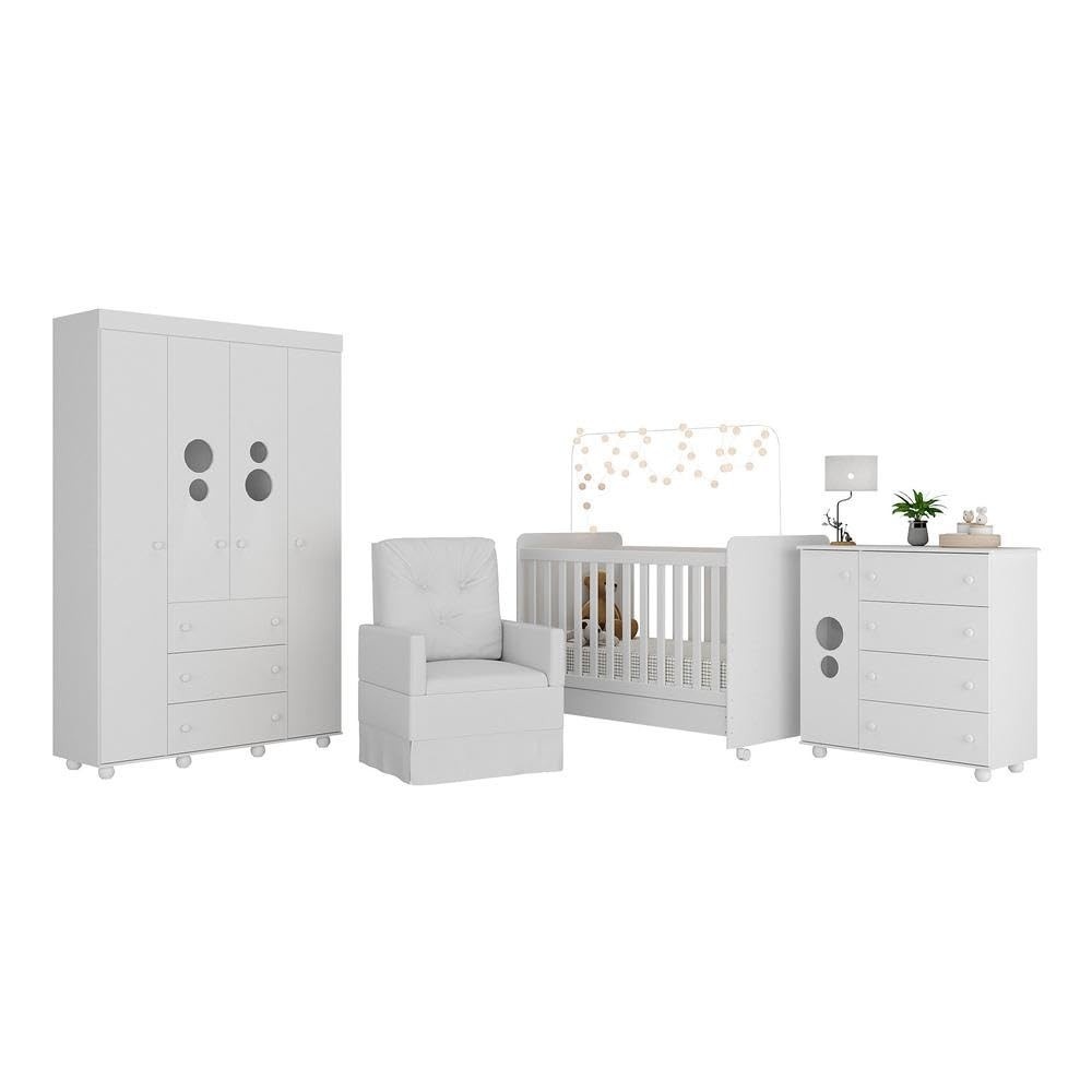 Quarto Completo com Poltrona de Amamentação Pimpolho Multimóveis – Design Moderno e Funcionalidade