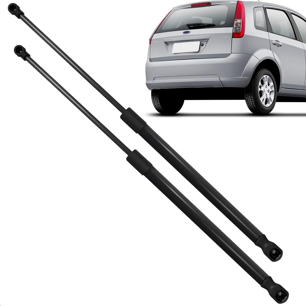 Par de Amortecedores Porta Malas Fiesta Hatch 2002-2014: Segurança e Conforto
