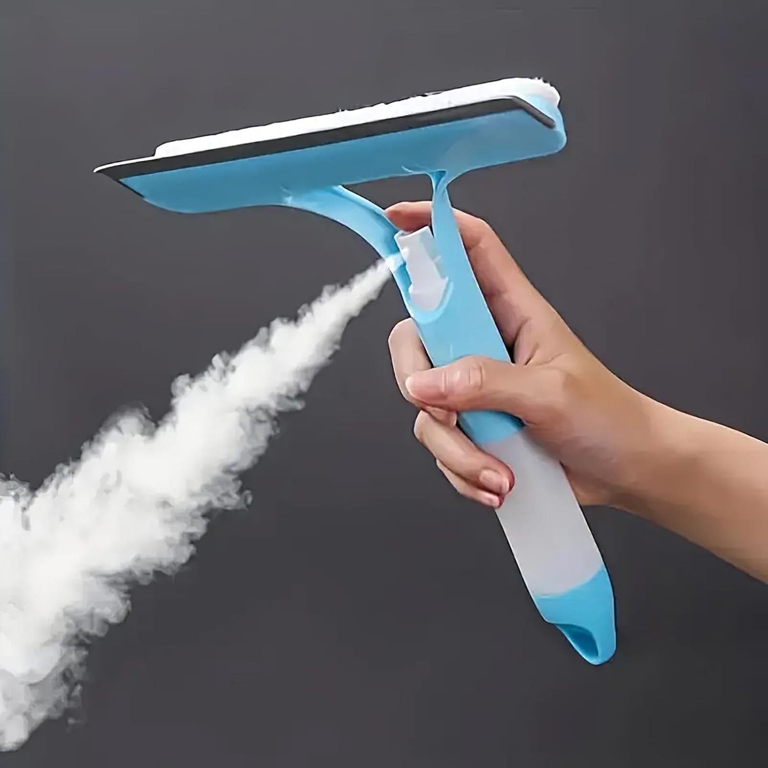 Rodo de Silicone 3 em 1 Azul: Limpeza Impecável e Sem Riscos para Sua Casa e Carro