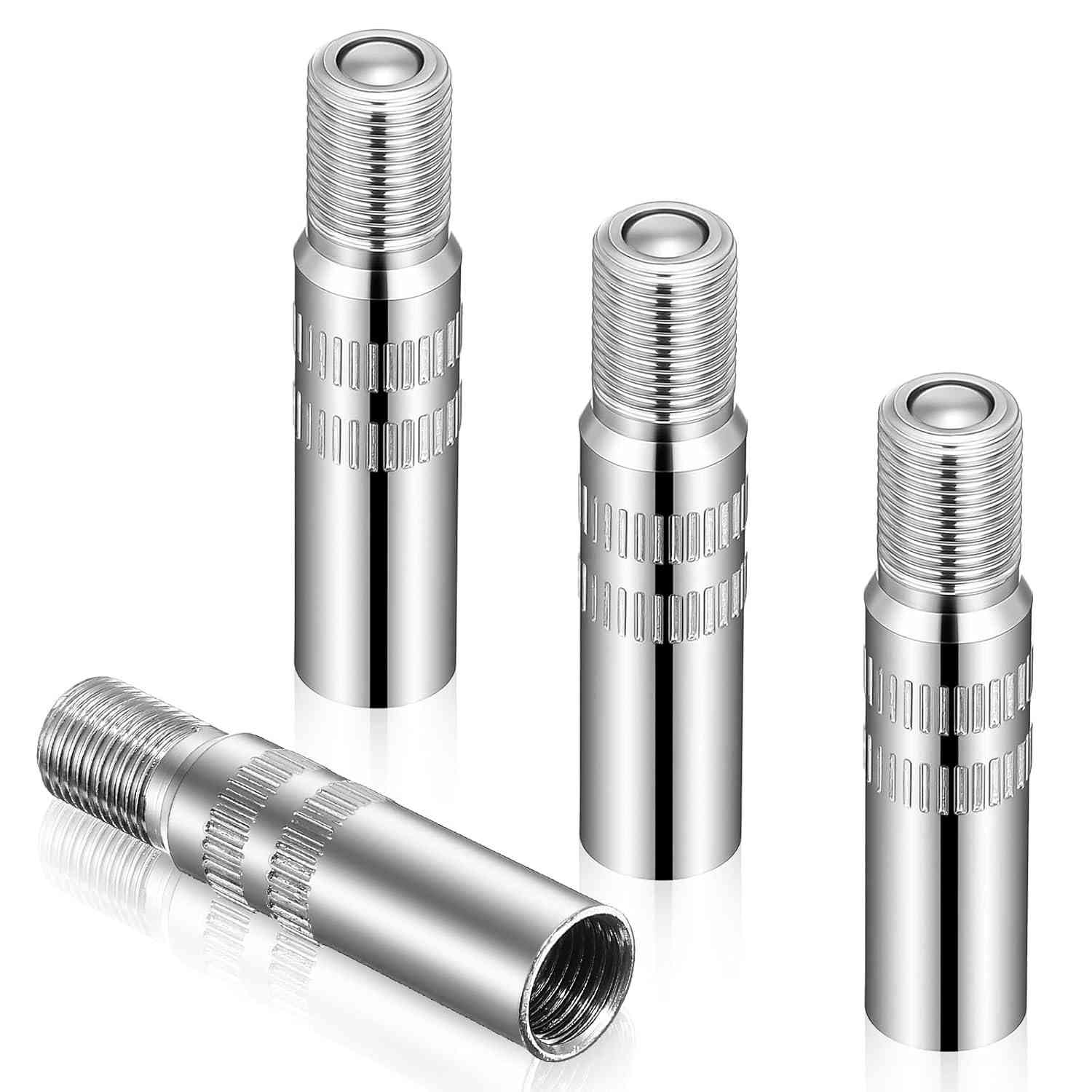 4 Extensores de Haste de Válvula de Pneu 39mm em Latão - Segurança e Durabilidade para Carros e Motos
