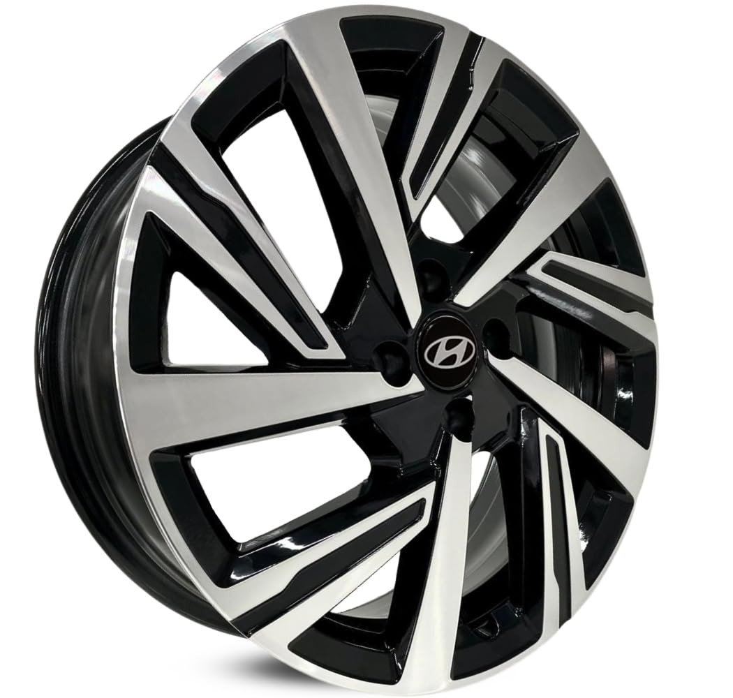 Rodas KR S46 Aro 15 para HB20 (4x100) - Preto Diamantado: Estilo e Performance