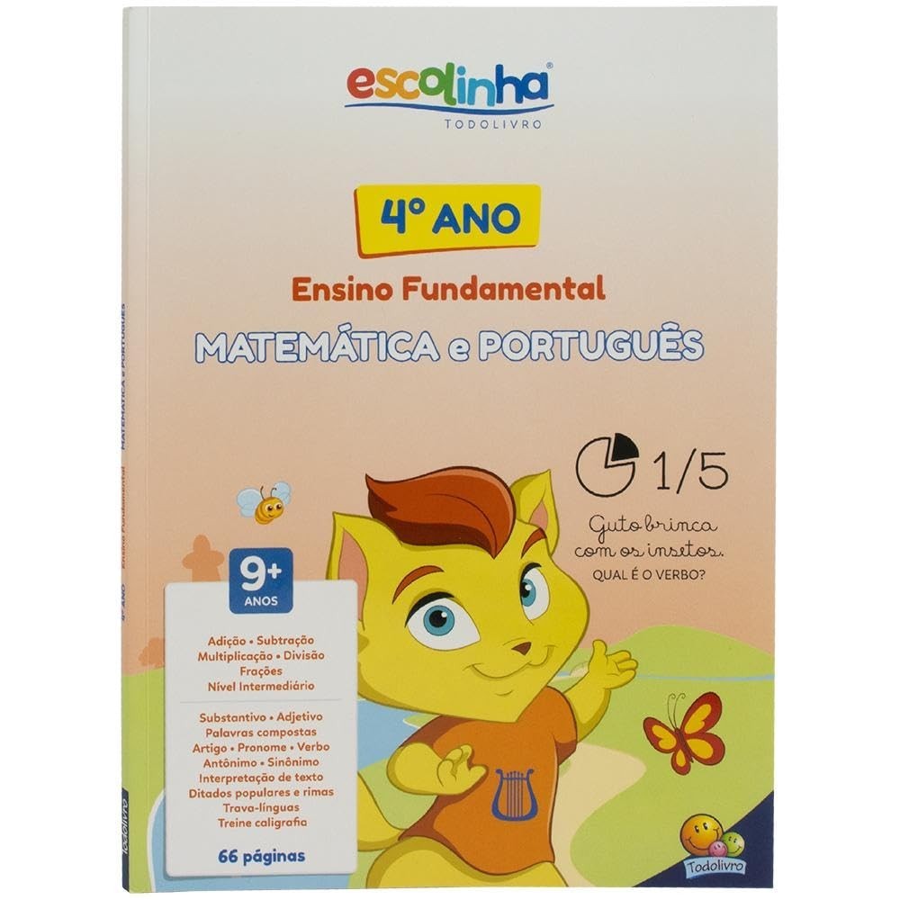 4º Ano: Matemática e Português Completo - Escolinha Todolivro