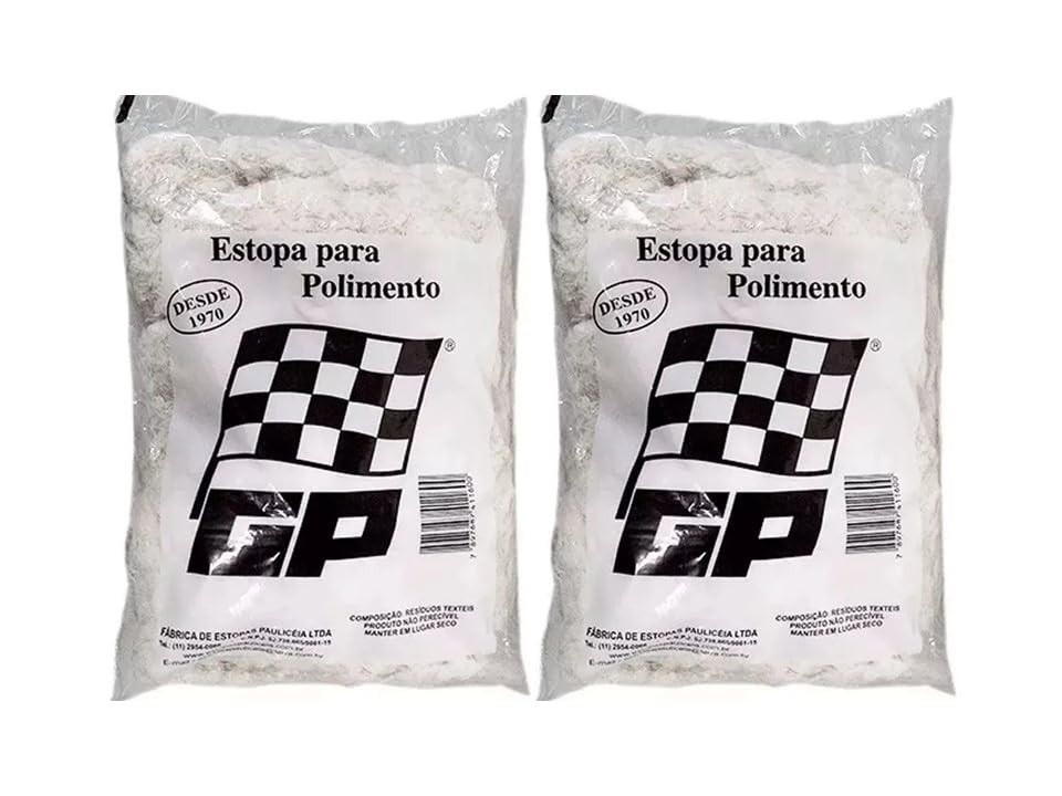 Kit 2 Estopas Premium 400g: Polimento e Limpeza Impecáveis para Carro e Casa