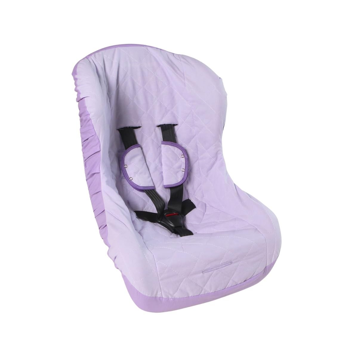 Capa Acolchoada para Cadeirinha de Bebê: Conforto e Proteção Lilás (3 Peças)