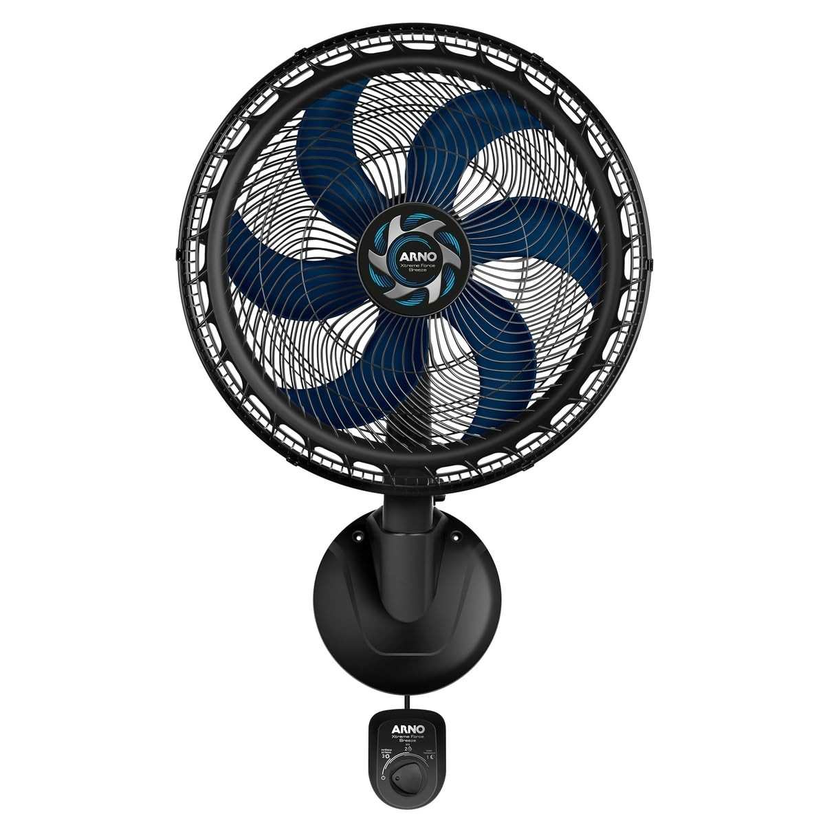 Ventilador de Parede Arno Xtreme Force Breeze 50cm - 6 Pás, 3 Velocidades, Silencioso e Moderno