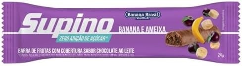 Banana Brasil Barra De Frutas Zero Banana E Ameixa Com 16 Unidades De 24G