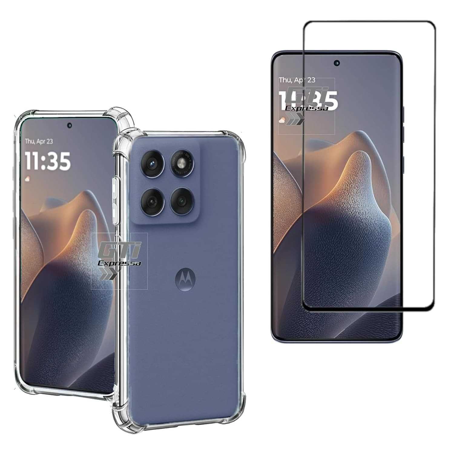 Kit Essencial: Capa Anti Impacto + Película Hidrogel para Motorola Moto Edge 60 Fusion
