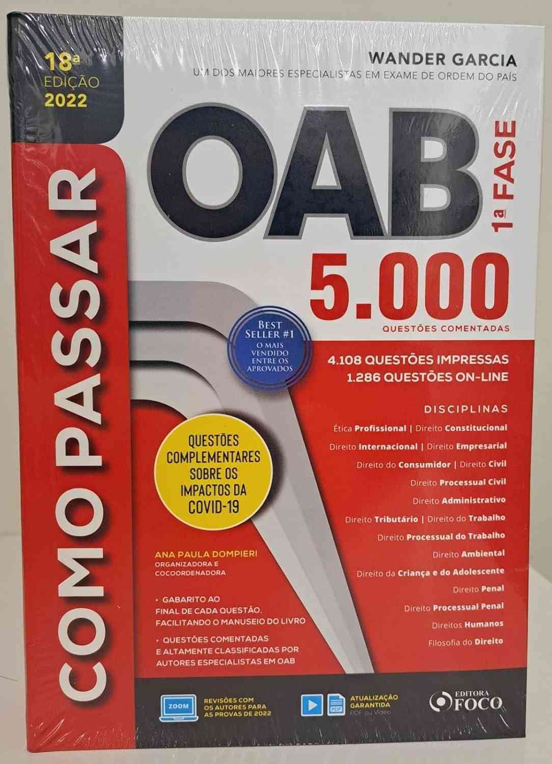 OAB 1ª Fase: Domine com 5.000 Questões Comentadas - Edição 18ª (2022)