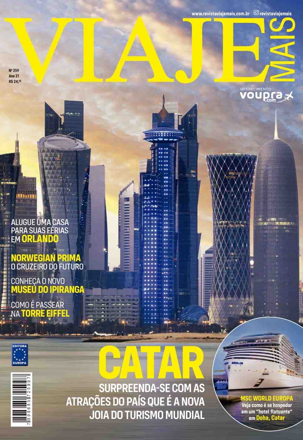 Revista Viaje Mais Edição 259: Descubra o Catar e Mais Destinos Incríveis!