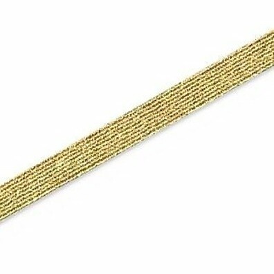 Elástico Chato Dourado 6mm: 10m para Artesanato e Costura