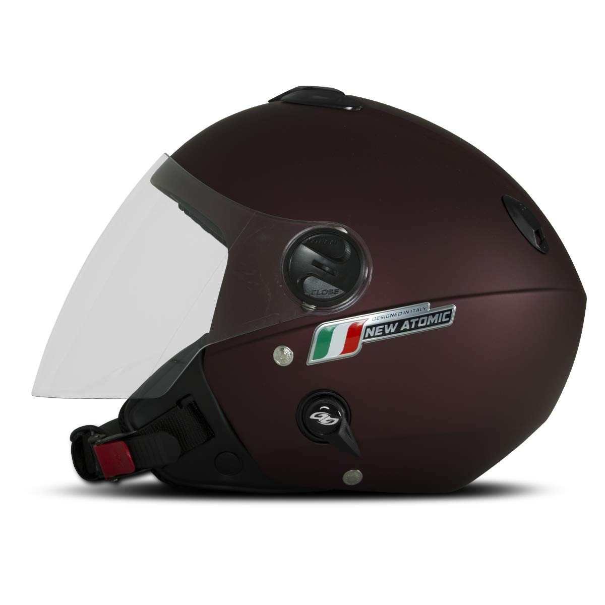 Capacete Aberto Pro Tork New Atomic Elite Fosco Vermelho - Segurança e Estilo para Você!