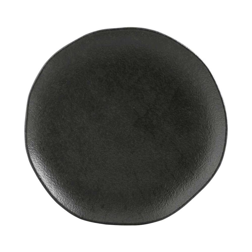 Conjunto de Pratos de Sobremesa Porto Brasil - 6 Peças em Cerâmica Orgânico Carbon 19,5cm