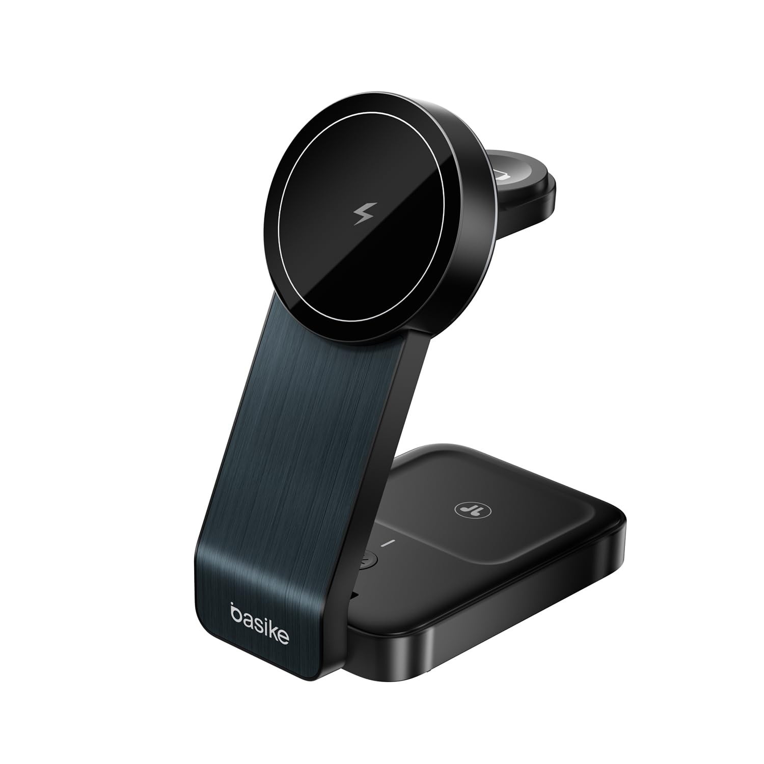 Carregador Sem Fio 3 em 1 15W Dobrável Rápido - iPhone, iWatch, AirPods | Estação Indução Wireless WXC149 Preto