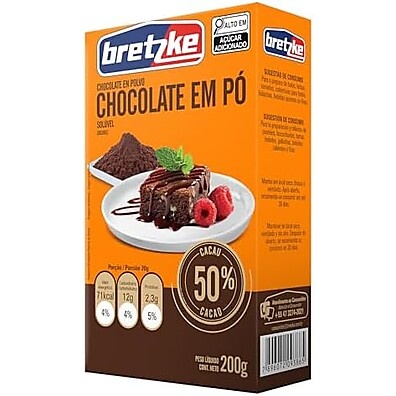 Chocolate em Pó 50% Bretzke: Sabor Intenso 200g
