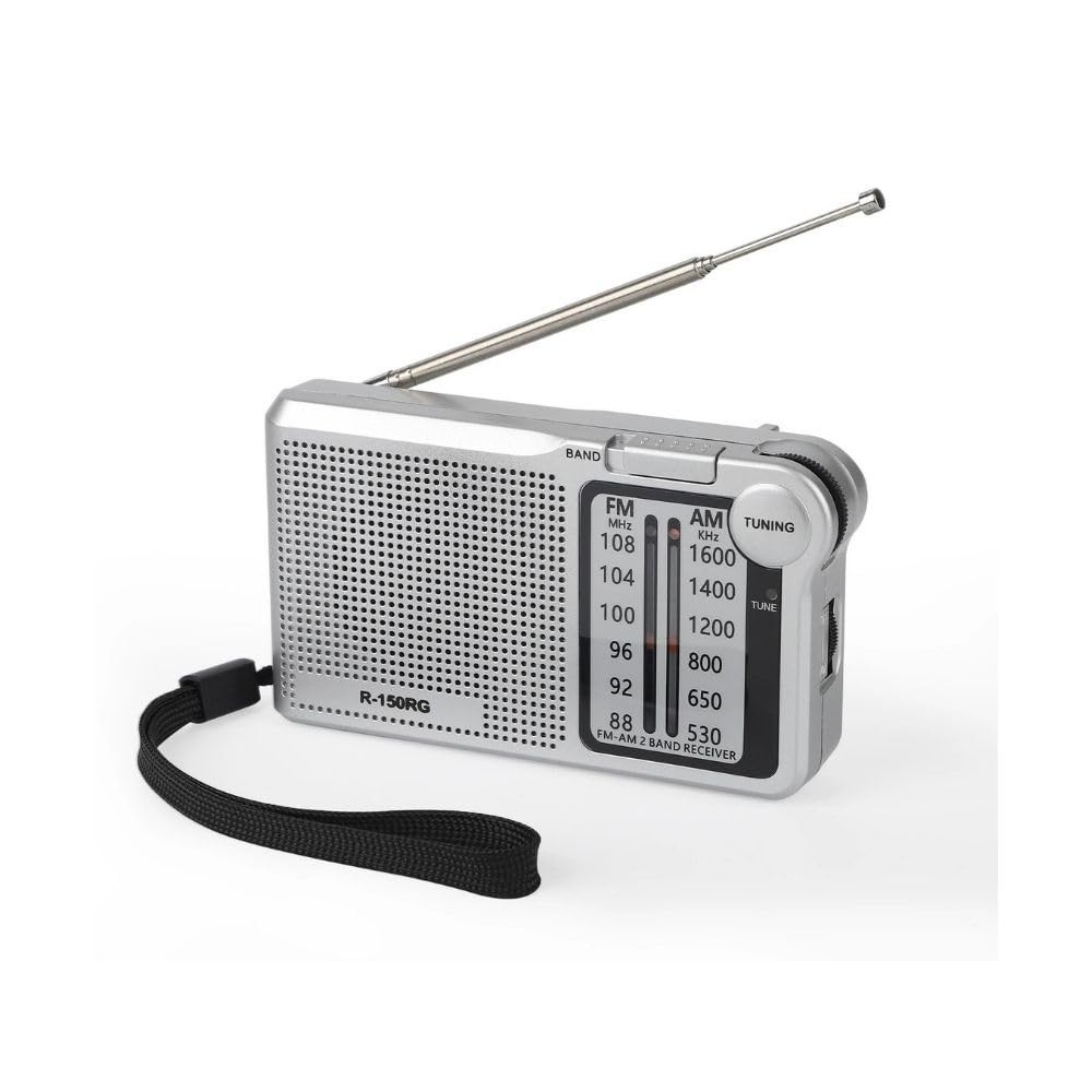 Rádio Portátil AM/FM Recarregável USB-C: Som e Liberdade em Qualquer Lugar!