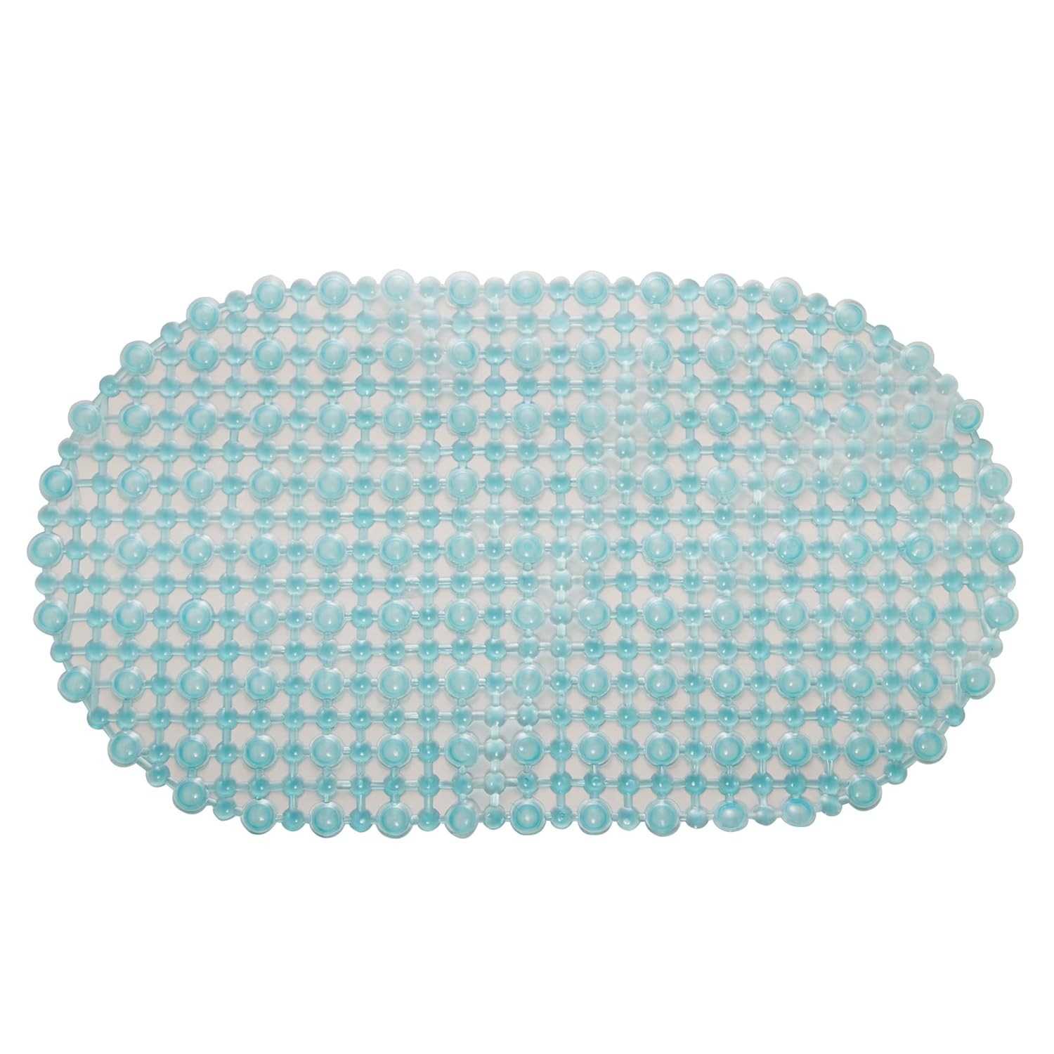 Tapete de PVC com Antiderrapante para Banheiro - Segurança e Estilo em Azul 63x35cm