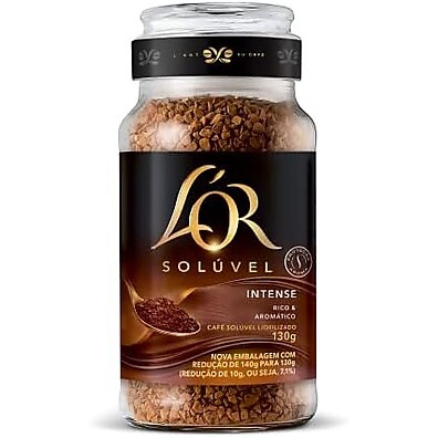 Café LOR Intense Solúvel: Sabor Forte em Pote 130g