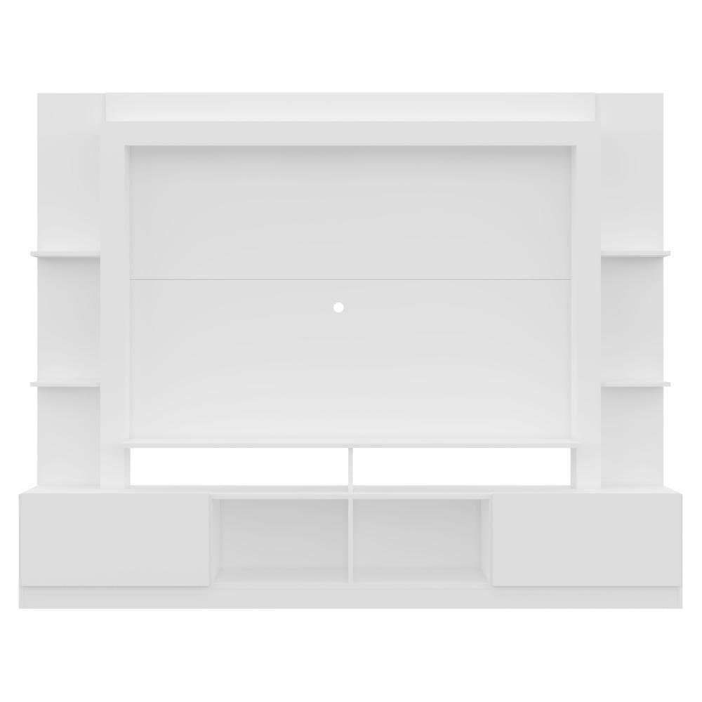 Rack Estante Oslo com Painel para TV 65" e 2 Portas – Design Moderno em Branco