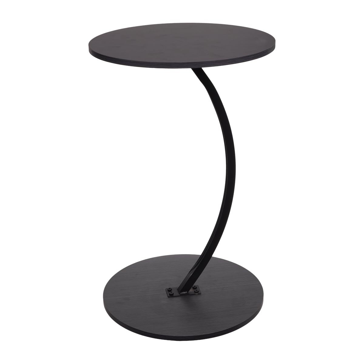 Mesa de Apoio Redonda em Aço Carbono | Design Moderno e Versátil para Ambientes Pequenos