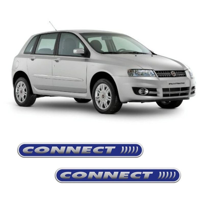 Emblema Fiat Stilo Connect: Resinado e Durável!