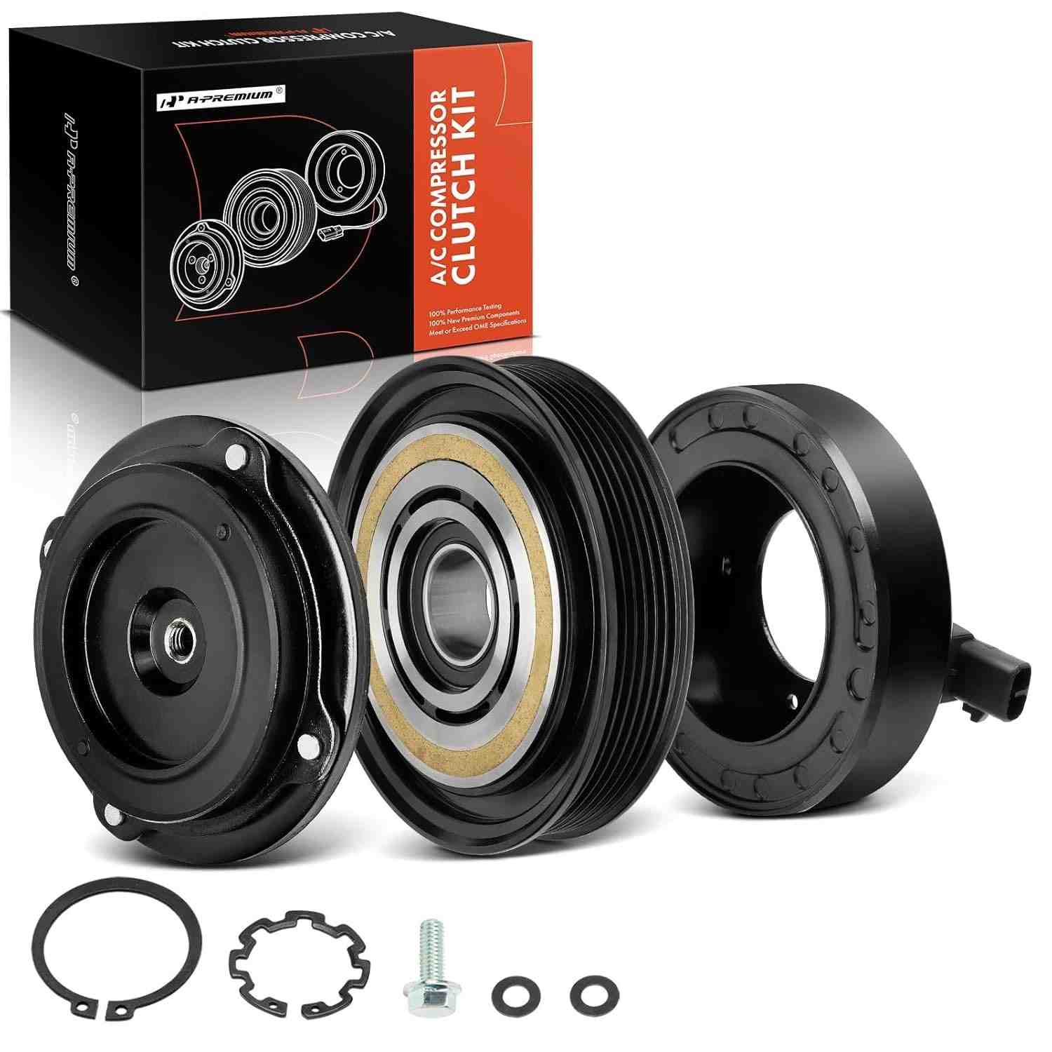 Kit Embreagem Compressor Ar Condicionado A-Premium para Honda Accord, Crosstour, Acura RDX, TSX, TL