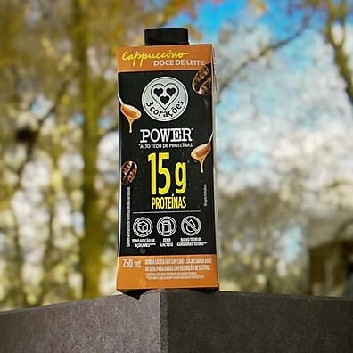 Cappuccino Power Whey 3 Corações: Energia e Sabor com 15g Proteína