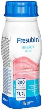 Fresubin Energy Drink 200ml Todos sabores Caixa com 24 unidades (8 baunilha, 8 Chocolate, 8 Morango) - Fresenius Kabi