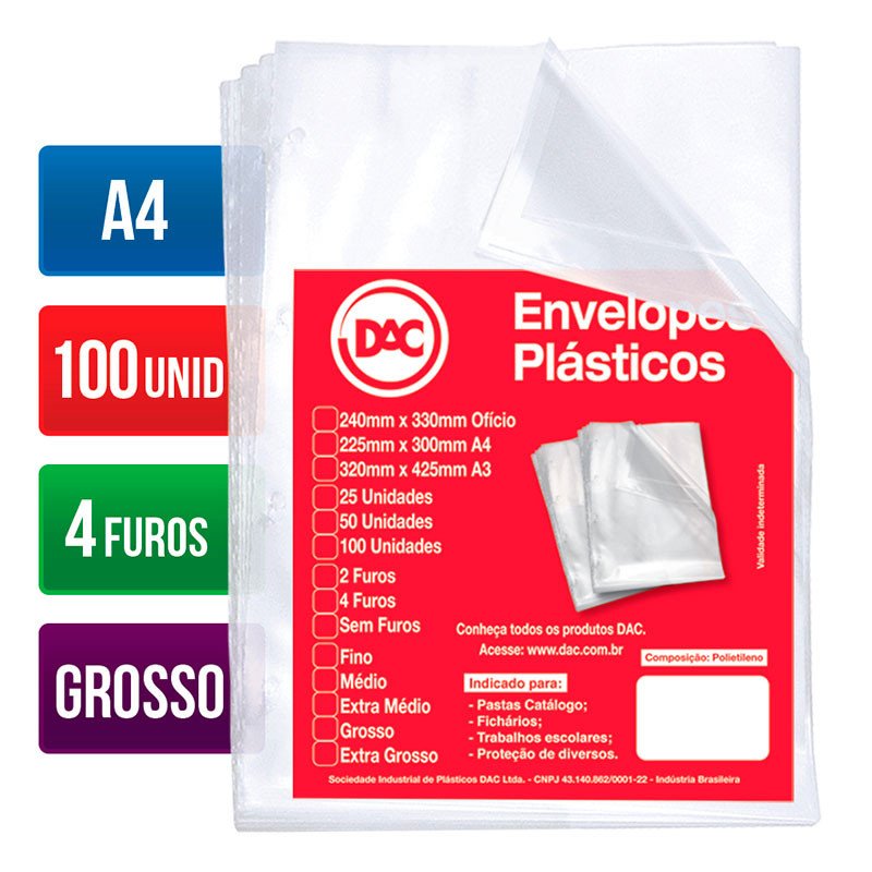 Envelope Plástico A4: Organize com Praticidade!