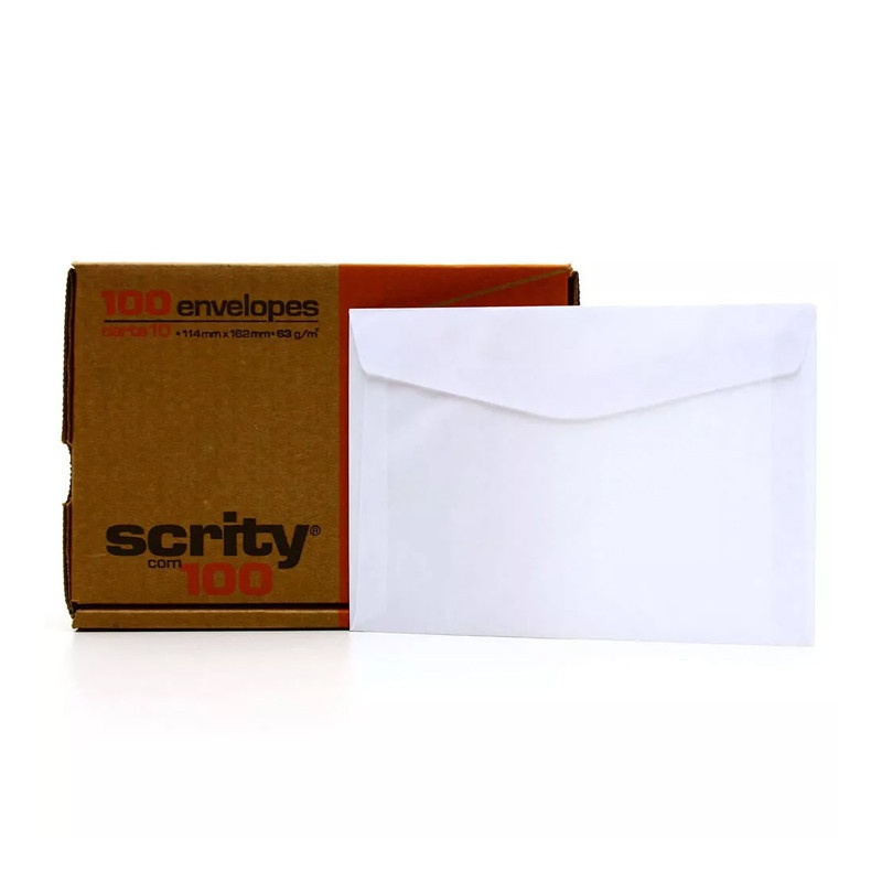 Envelope Scrity COF310: 100 Unidades para Suas Cartas