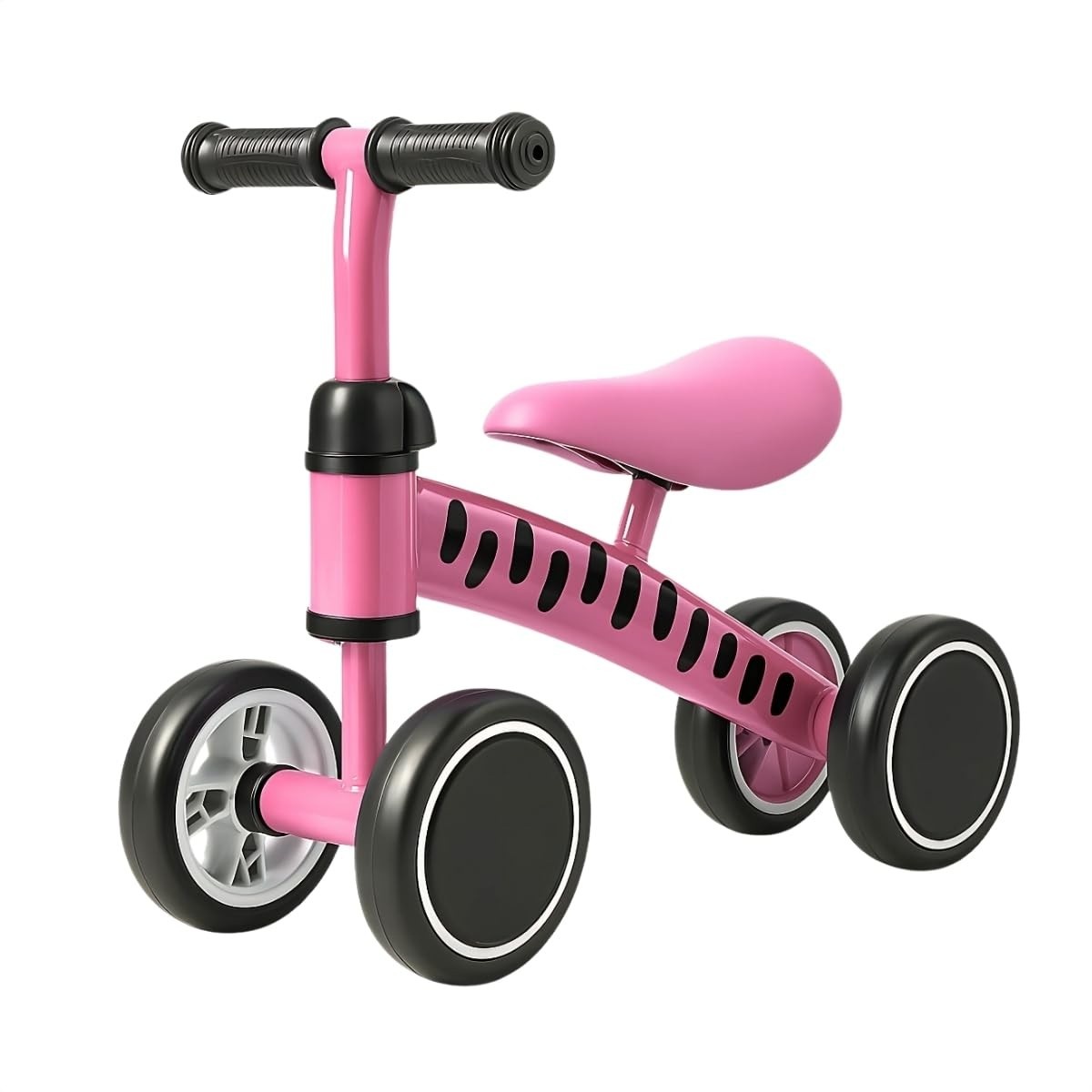 Andador Infantil sem Pedal Rosa - Bicicleta de Equilíbrio para Crianças com Segurança e Estilo