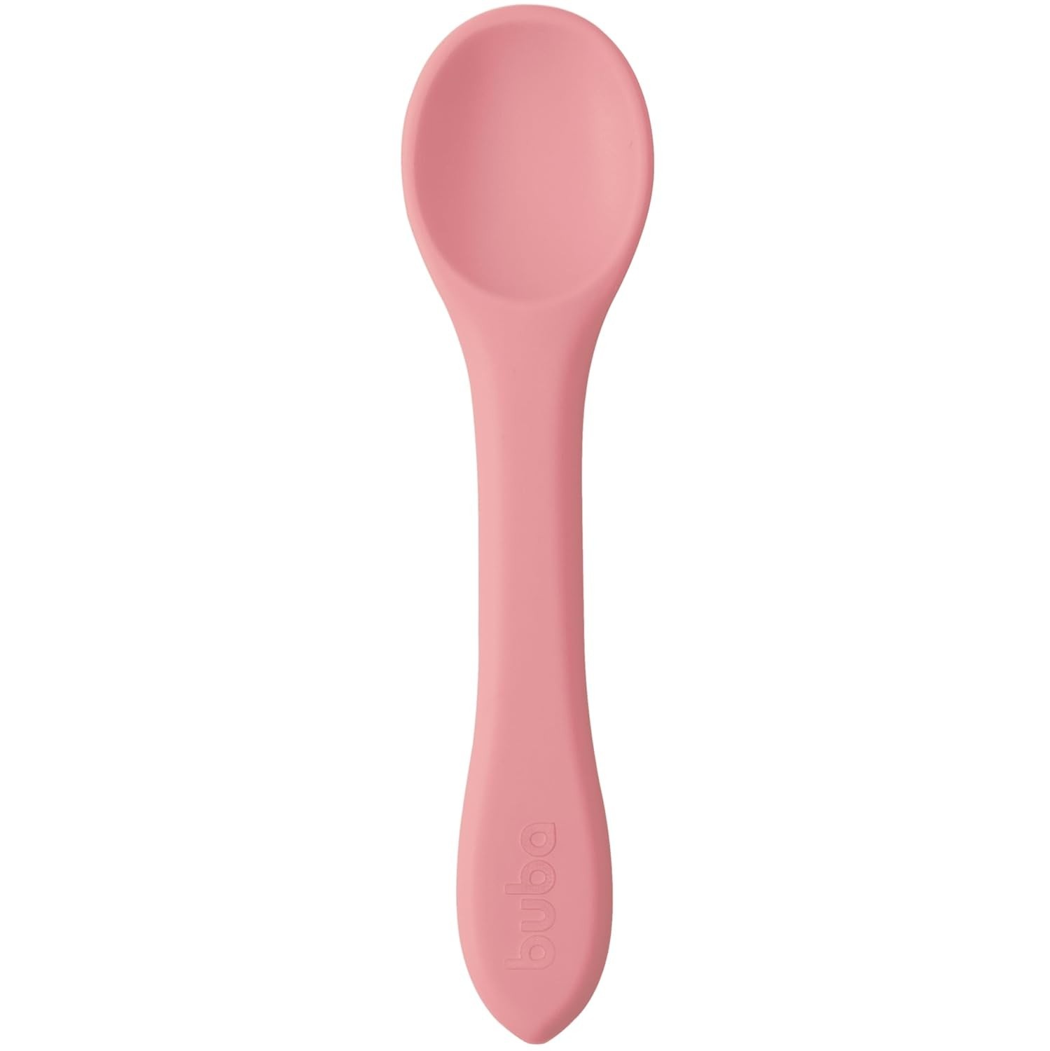 Colher de Silicone Rosa Buba - Segura, Ergonômica e Livre de BPA