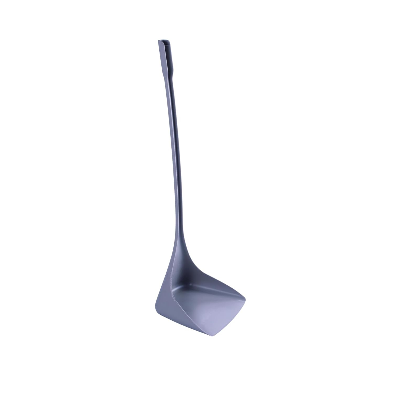 Pá de Lixo com Cabo Longo 81cm - Super Resistente e Ergonômica (Cinza)