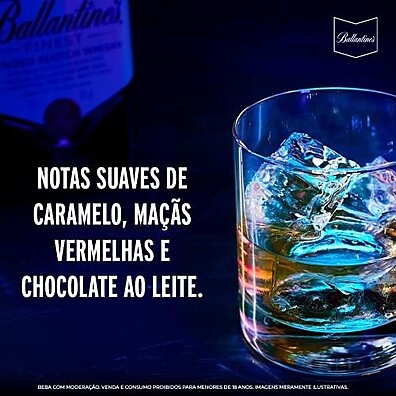 Ballantines Finest: Whisky Escocês Blended Premium 750ml