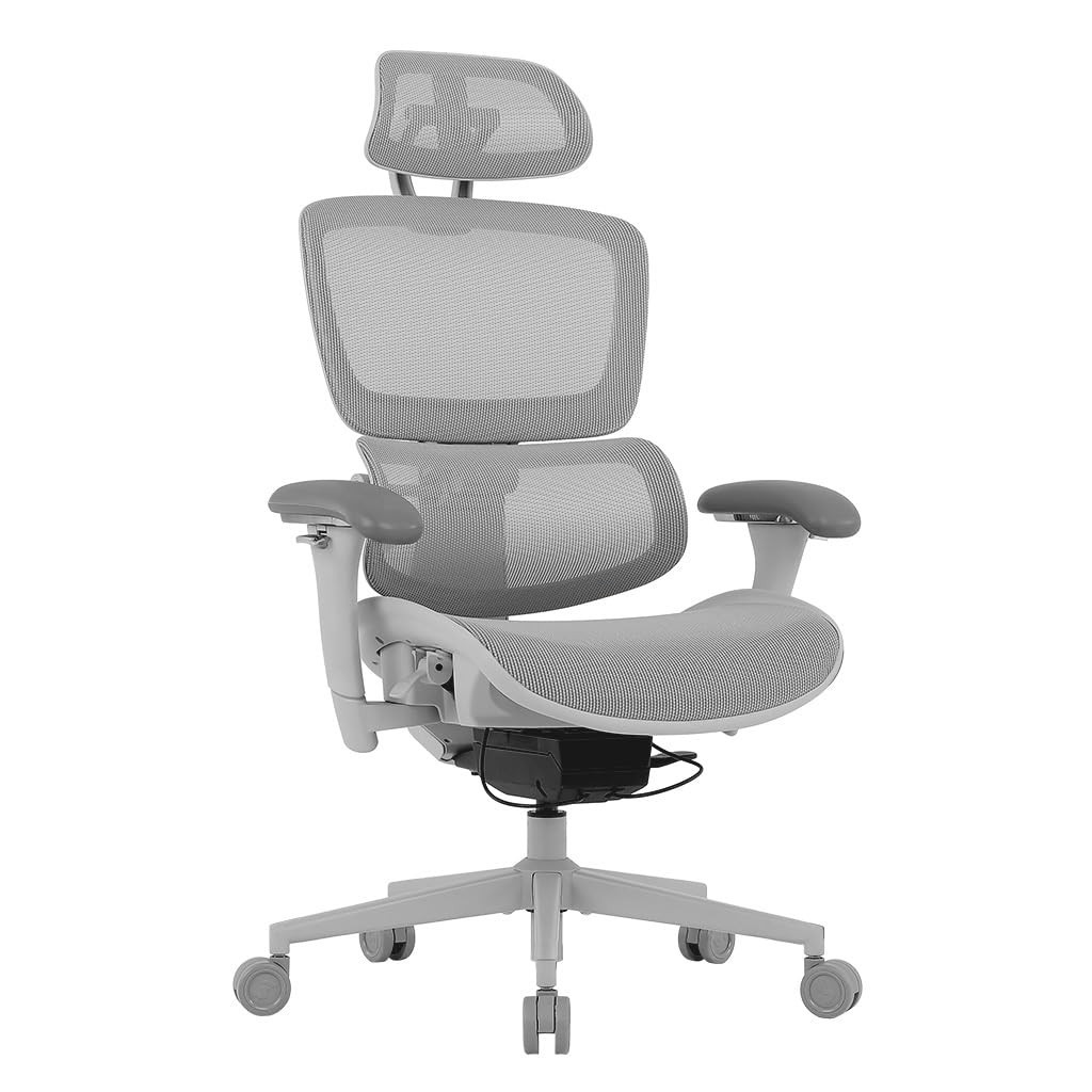 Cadeira de Escritório Ergonômica DT3 Azzera com Encosto Mesh e Ajustes Avançados - Grey Frame