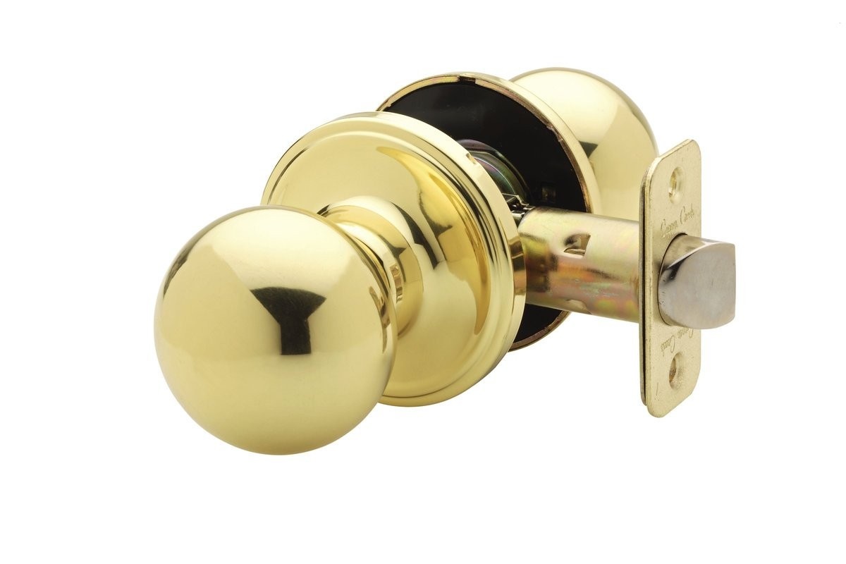 Maçaneta Esférica Copper Creek BK2020PB Latão Polido - Elegância e Segurança Grau 3