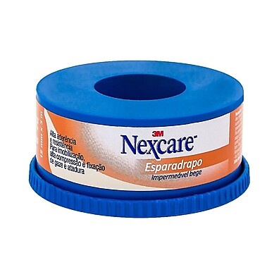 Esparadrapo Impermeável Nexcare Bege 12mm x 3m: Proteção Máxima