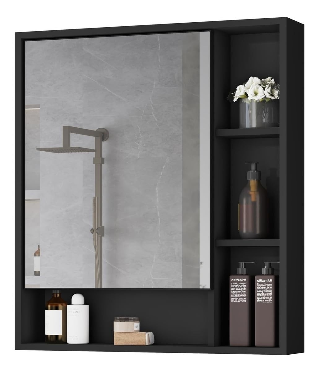 Armário de Banheiro com Espelho Selene Casa JD – Design Moderno e Prático