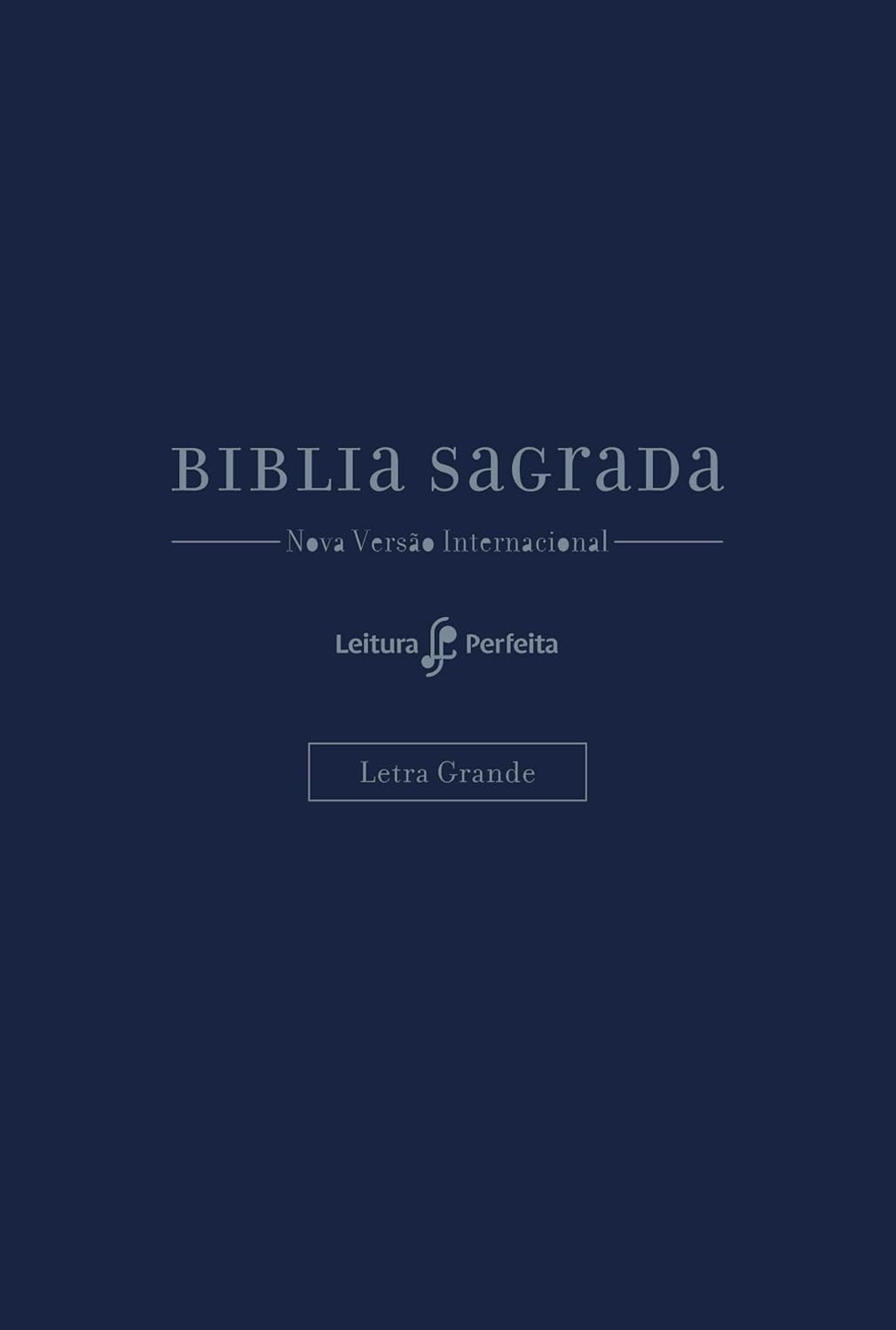 Bíblia NVI Couro Soft Azul Letra Grande com Espaço para Anotações - Seu Diário Espiritual